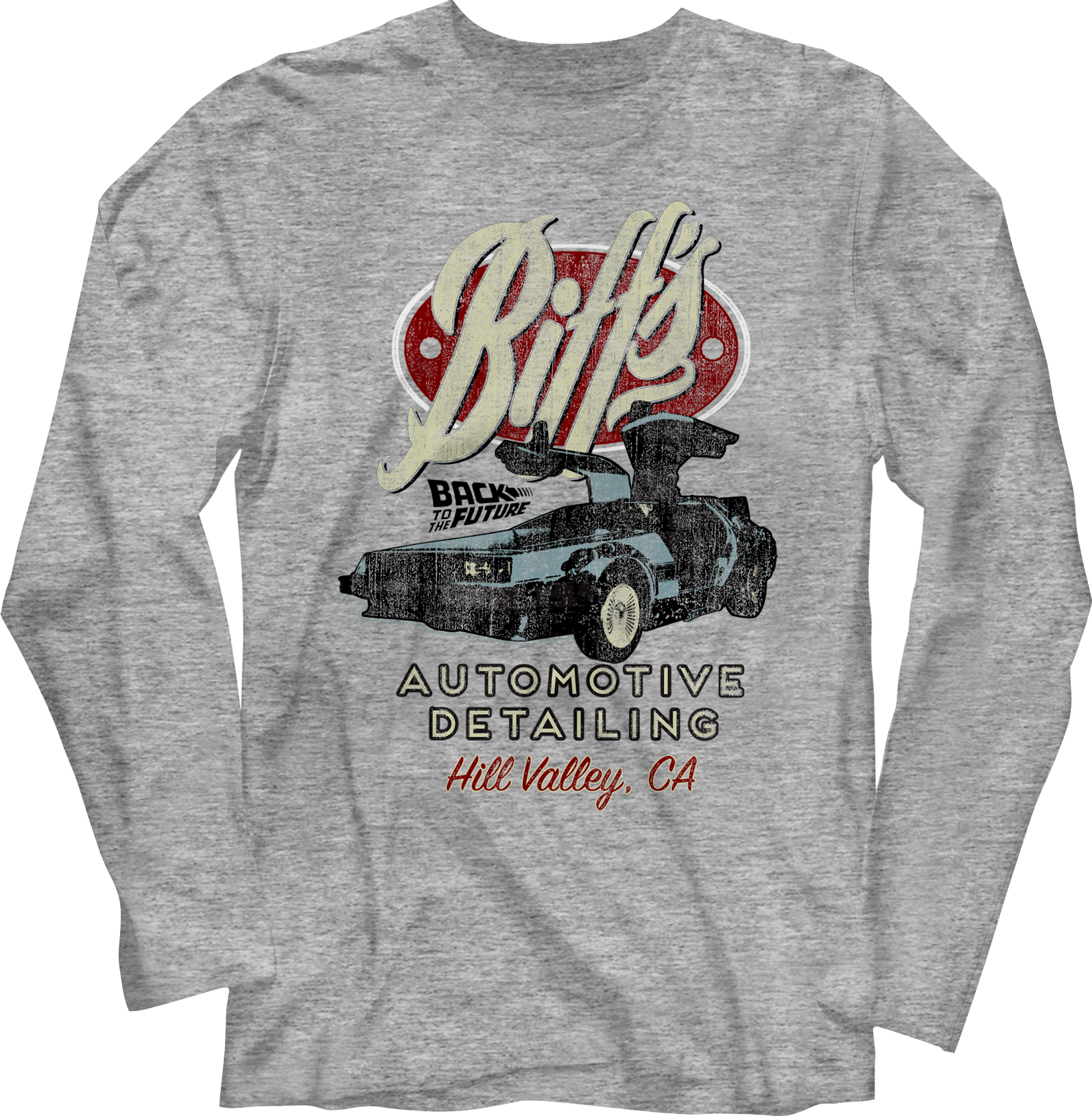 Biff's Automotive Detailing Back To The Future Long Sleeve Shirt