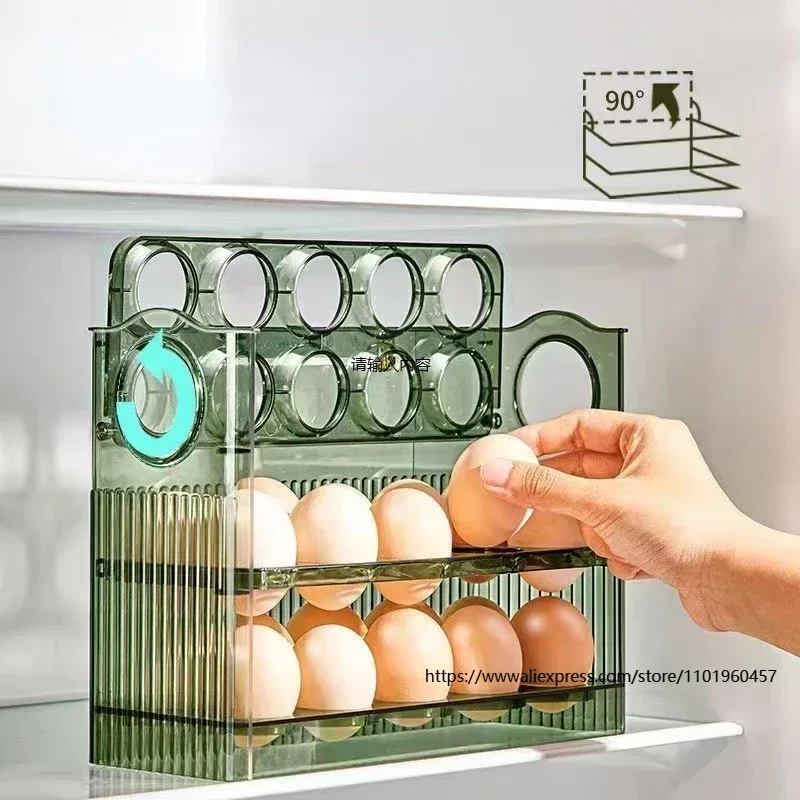 30 GRIDS EGG STORAGE BOX LARGE CAPACITY TRANSPARENT EGG CONTAINER