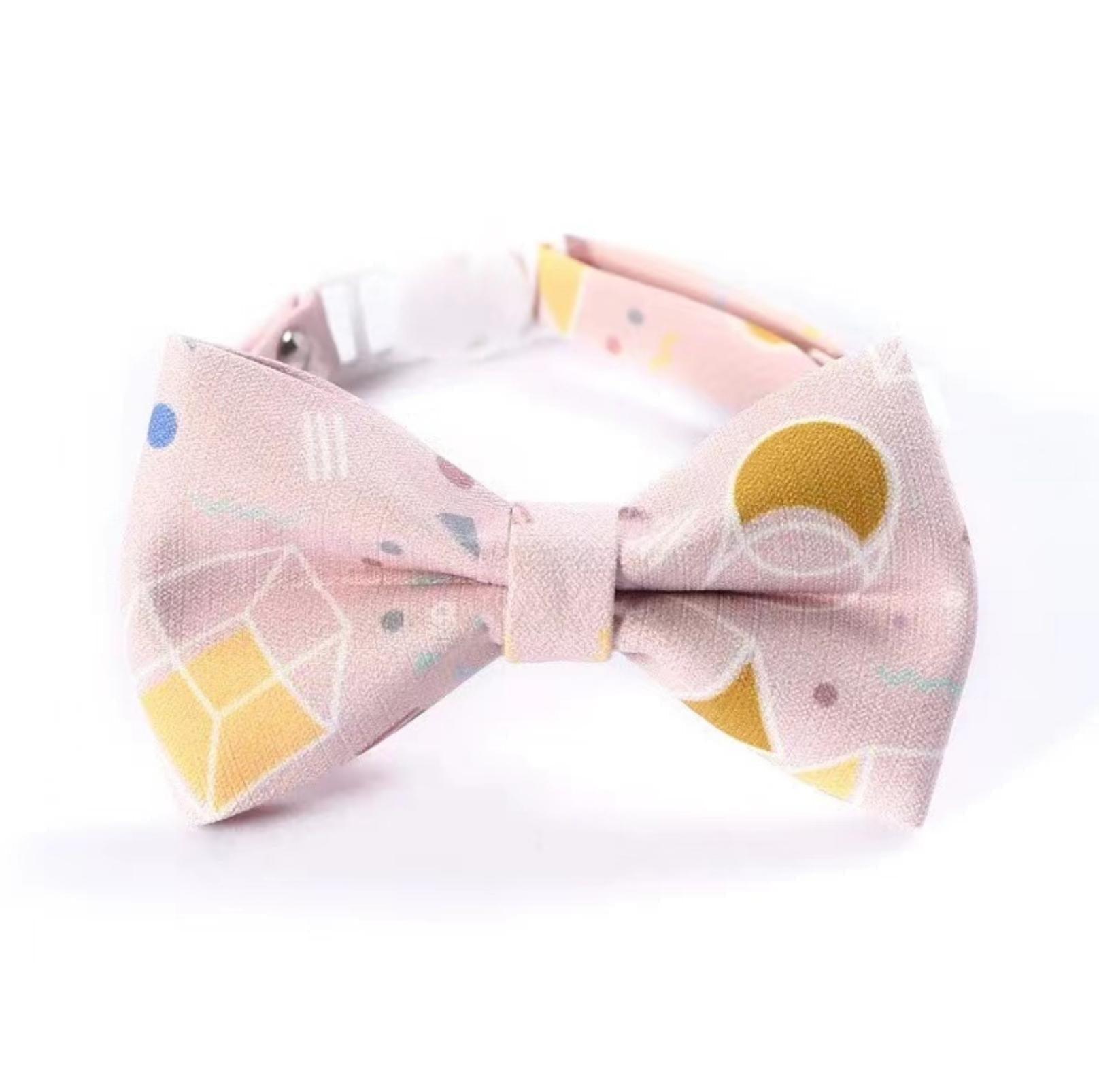 Tie and Bow Style Adjustable Pet Collar