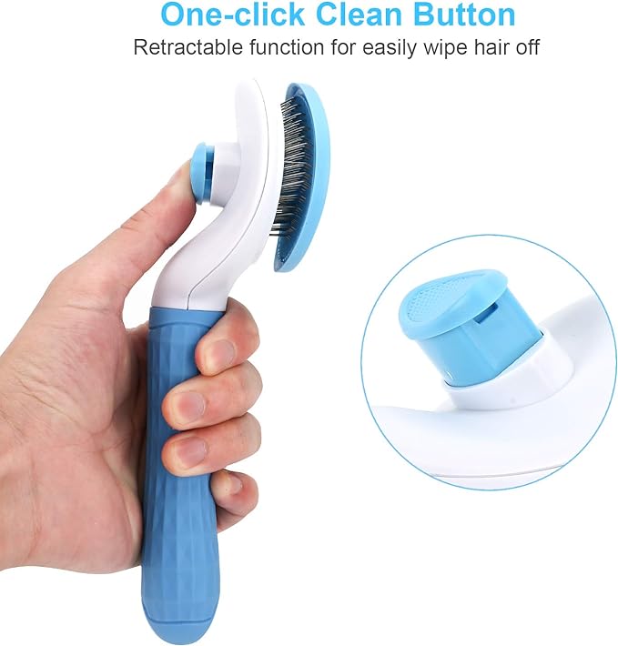 Self-Cleaning Grooming Brush, Easy to Remove Loose Hair Brush, Pet Massage Tool Suitable for Pets with Long or Short Hair