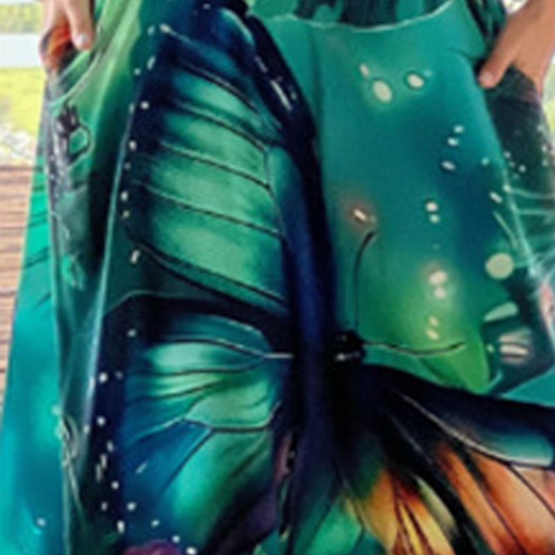 🌿Women’s Loose Printed Sleeveless Maxi Dress💕