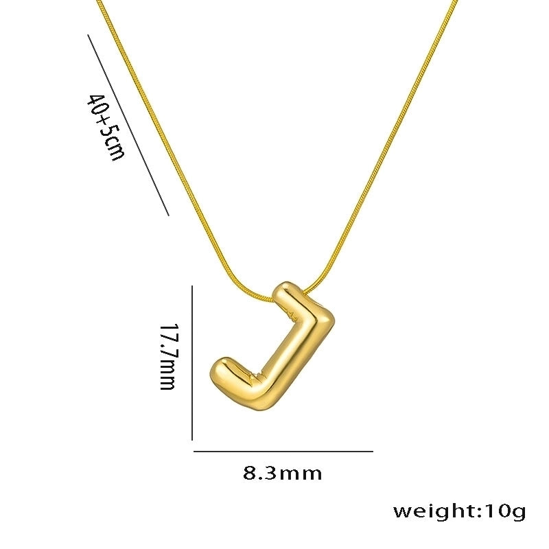 Vintage Style Letter Titanium Steel Plating Pendant Necklace