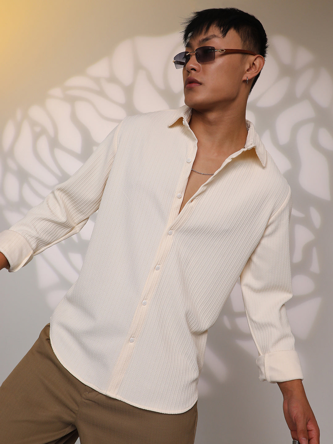 Stripe-Creased Shirt