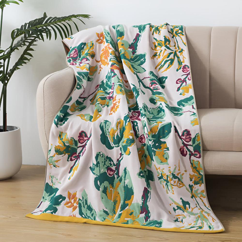 Nature's Embrace Floral Bath Towel