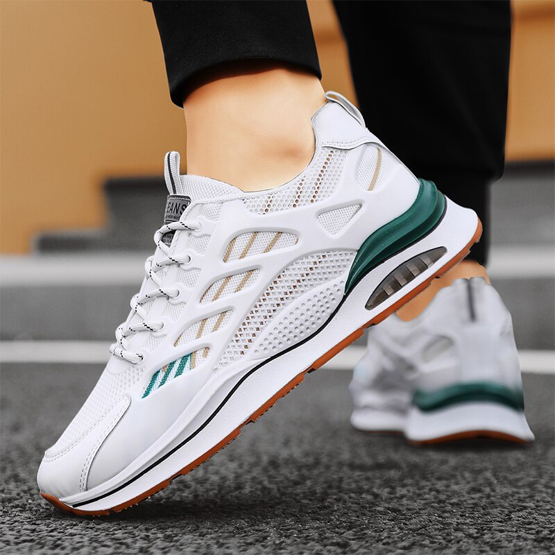 West Tenis Breathable Mesh Leather Sport Sneakers
