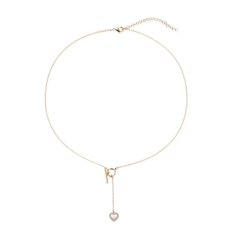 Romantic Minimalist Letter Moon Butterfly Alloy Acrylic Artificial Pearls Artificial Diamond Gold Plated Silver Plated Plating Inlay Necklace