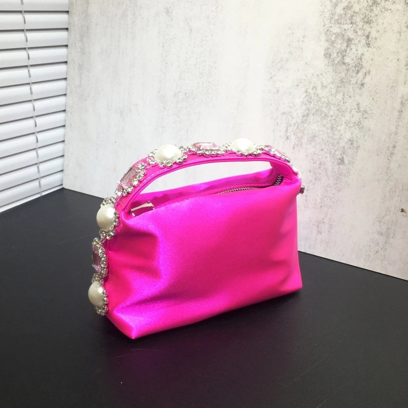 Women's Small Polyester Solid Color Classic Style Square Zipper Handbag