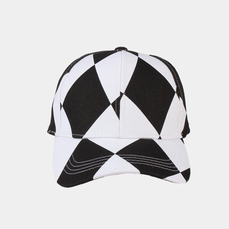 Women's Fashion Zebra Printing Curved Eaves Baseball Cap