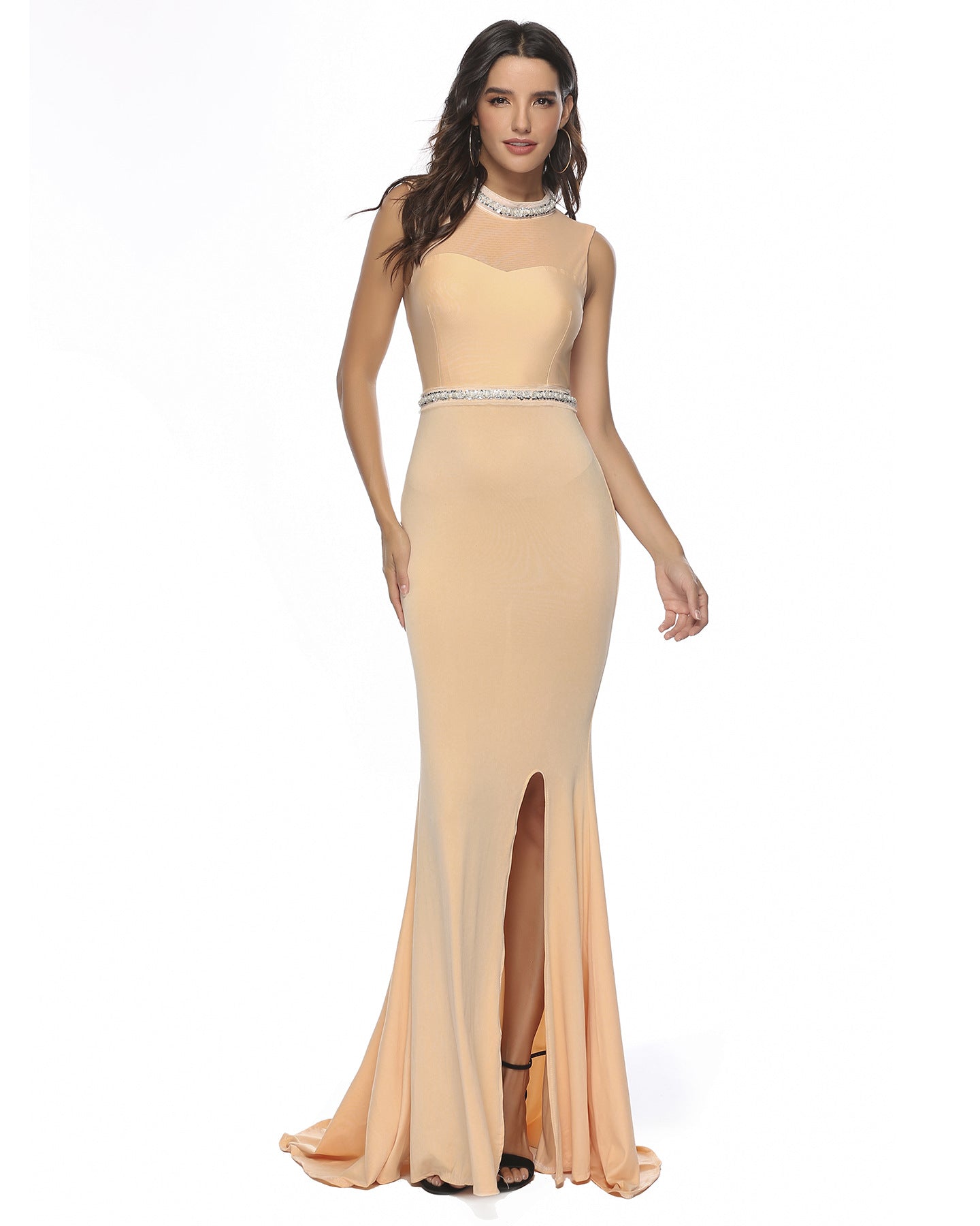 Diamond Backless Trailing Evening Dress( clearance sale