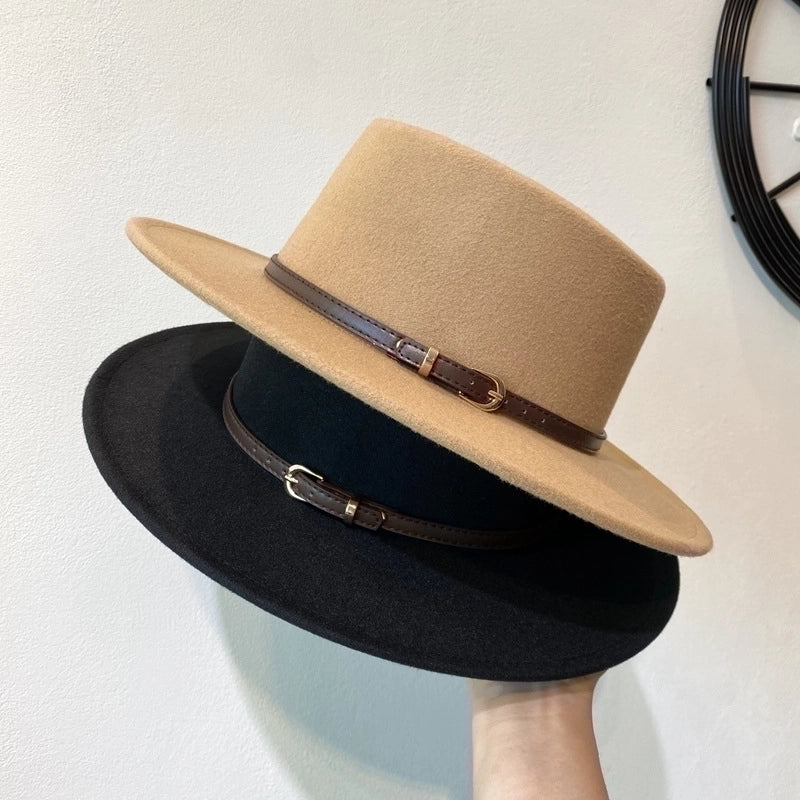 Unisex Retro Classic Style Solid Color Fedora Hat
