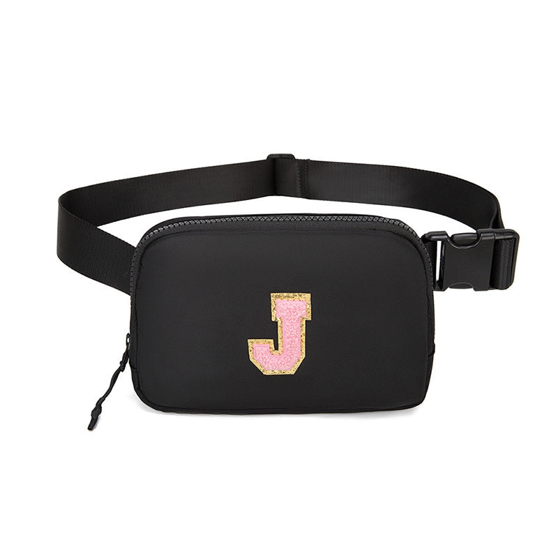 Women's Streetwear Letter Nylon Waist Bags