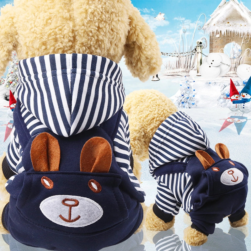Four Leg Transformation Warm Pet Dog Cat Clothes Teddy Fadou Autumn And Winter Clothing Products Warm Thickened