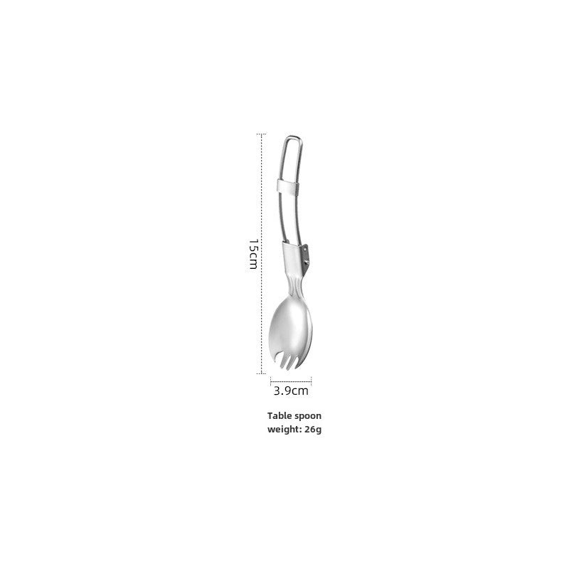 304 Folding Tableware Suit Salad Spoon Fork Chopsticks Folding Spoon Outdoor Picnic Travel Portable Foldable