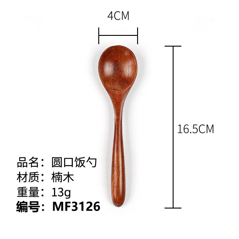 Phoebe Rice Spoon Long Pointed Handle Small Wooden Spoon Long Handle Salad Honey Spoon Wooden Spoon Small Spoon