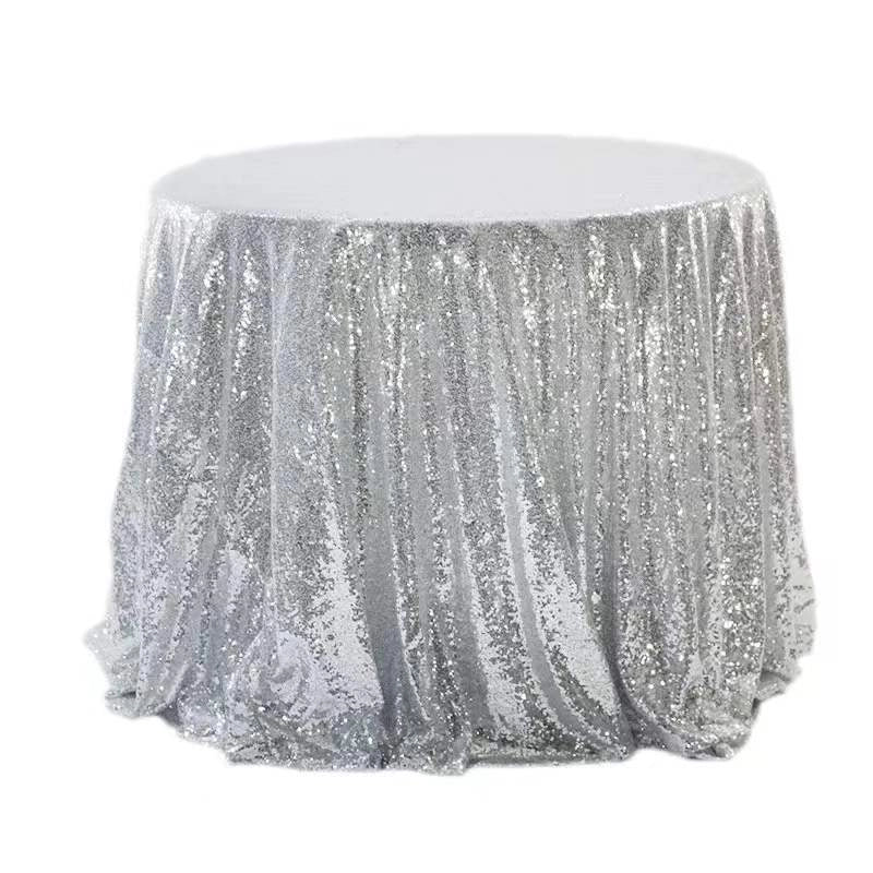 IG Style Sequins Solid Color Polyester Tablecloths