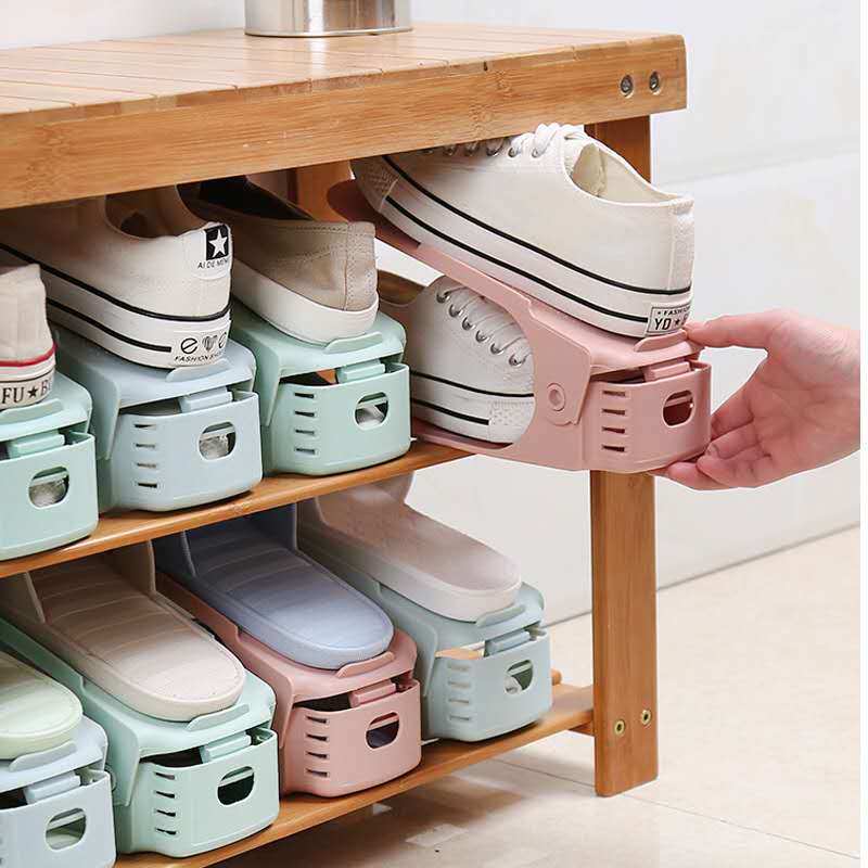 Adjustable Shoe Stacker Space Saver