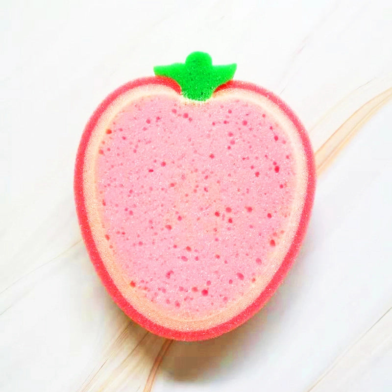 Kitchen Supplies Fruit Thickened Sponge Scouring Pad Multifunctional Decontamination Cleaning Dish Washing Sponge