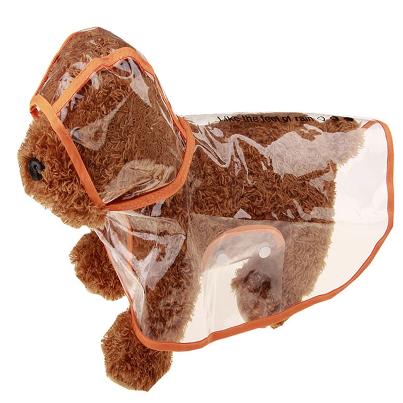 Pet Supplies Dog Raincoat Teddy Small And Medium-sized Dogs New Transparent Plastic Fashion Poncho Pet Raincoat
