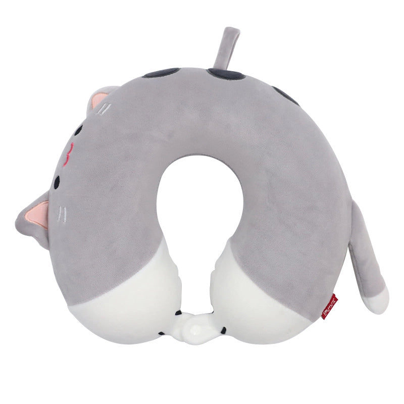 Cartoon Memory Cotton U-shaped Pillow Leisure House Travel Office Neck Pillow Slow Rebound Aircraft Travel Neck Pillow