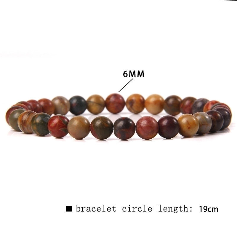 Fashion Marble Agate Beaded Bracelets 1 Piece