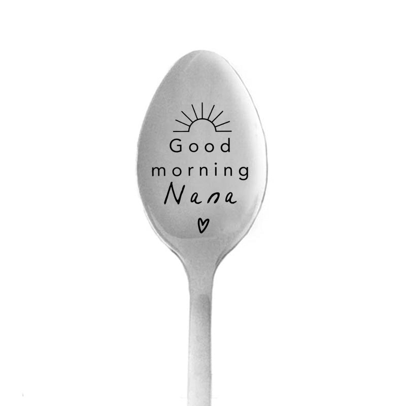 New Valentine's Day Gift Lettering Stainless Steel Long Handle Spoon