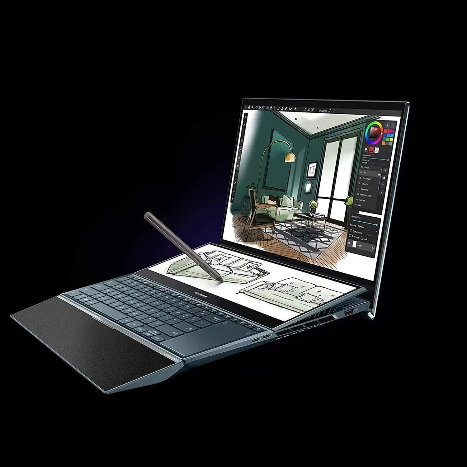 ASUS ZenBook Pro 16X OLED 16 inch 4K OLED 16:10 Touch Display, ASUS Dial, Intel Core i9-12900H, 32GB, 2TB, GeForce RTX 3060 GPU, Windows 11 Pro, Tech Black, UX7602ZM-XB96T