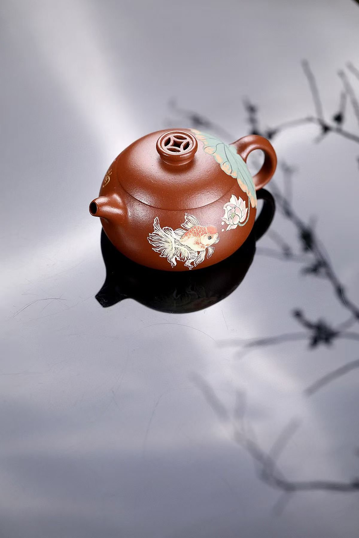 Yixing purple clay teapot from China