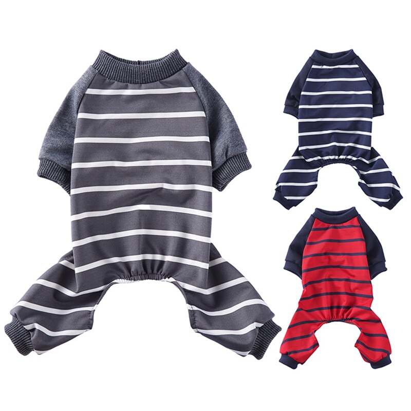 Striped Cotton Dog Clothes