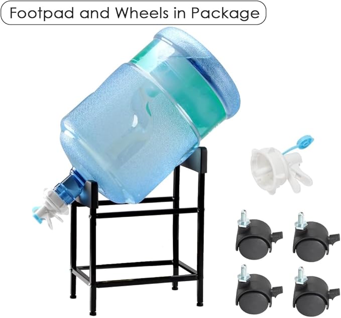 Water Bottle Holder. Water Dispenser Stand with Dispenser Valve