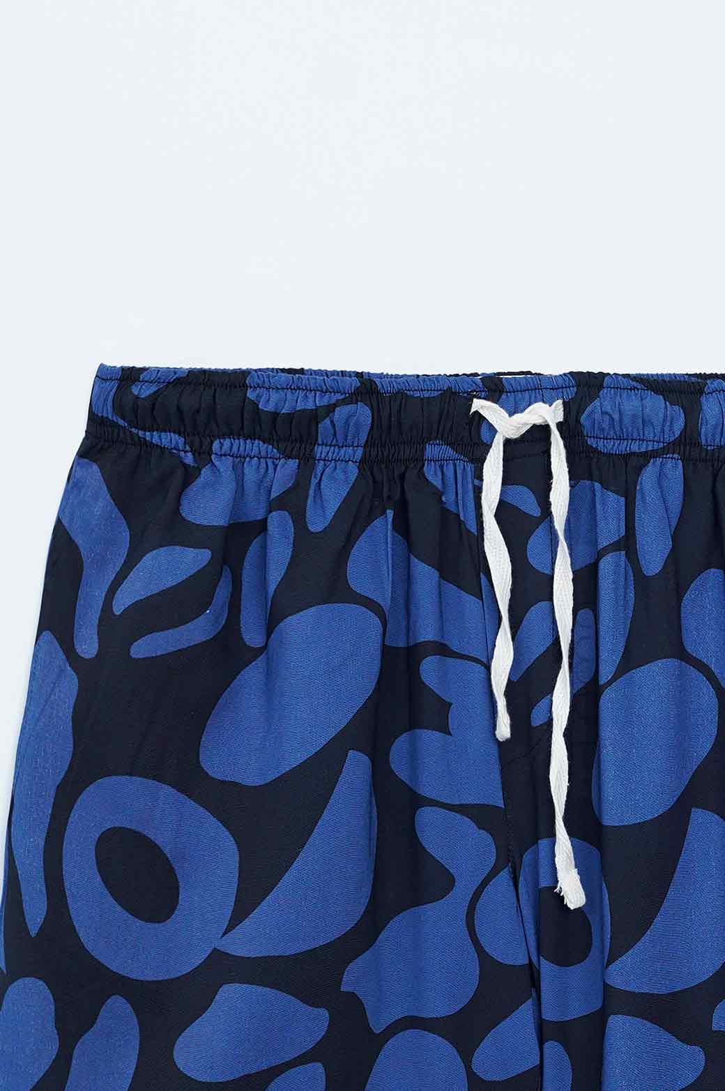 PRINTED DRAWSTRING SHORTS