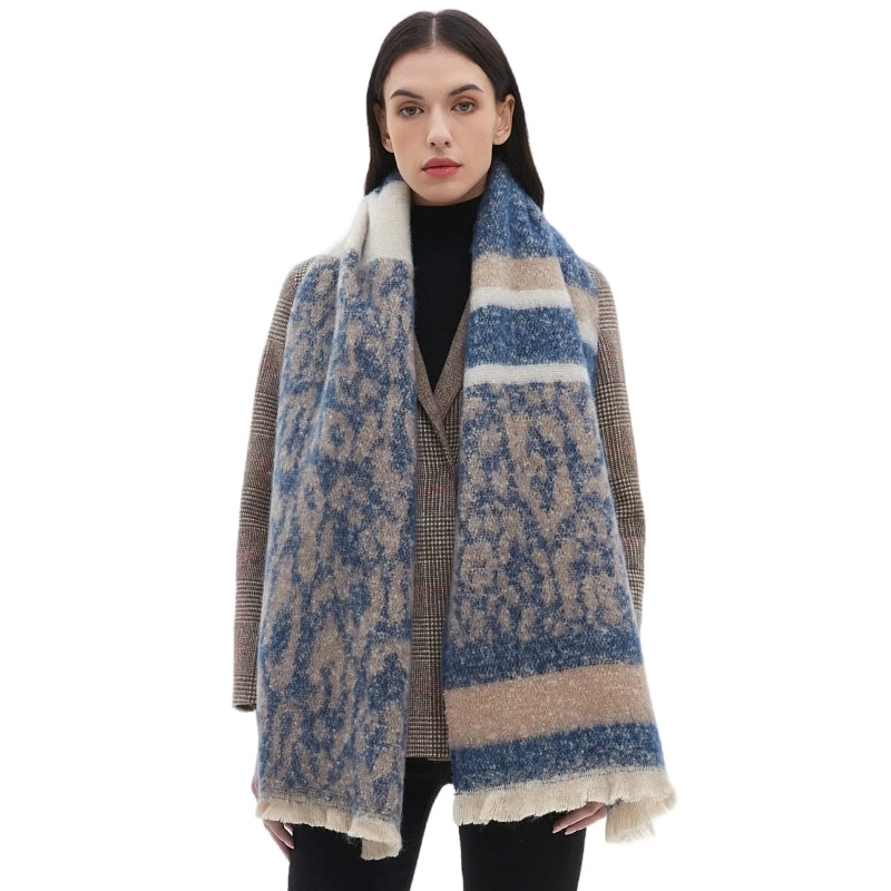 Unisex Casual Minimalist Leopard Polyester Scarf