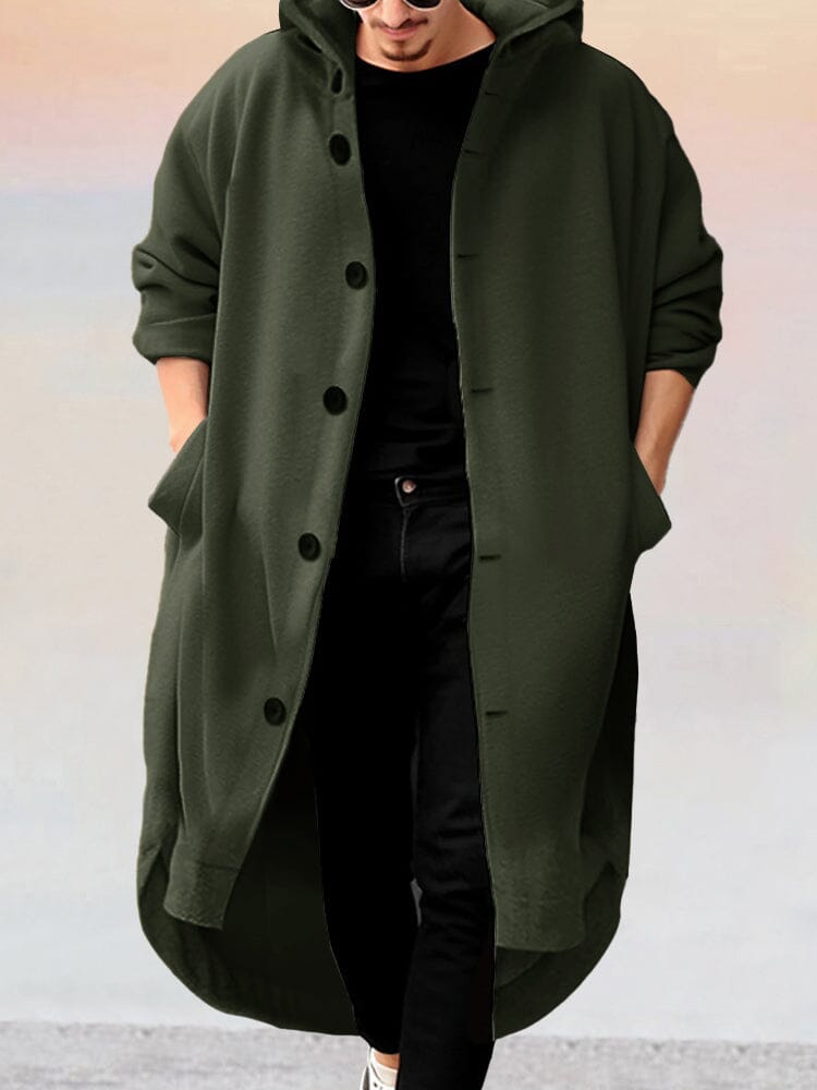 Stylish Long Hooded Outerwear