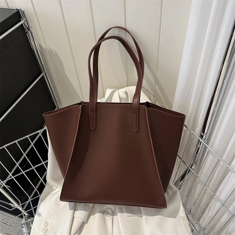Women's All Seasons Pu Leather Elegant Basic Tote Bag Underarm Bag