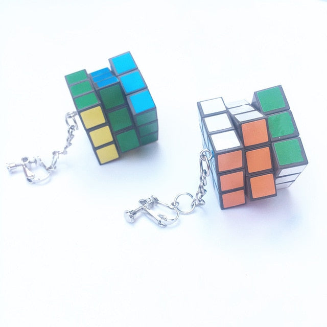 Rubix Cube Earrings