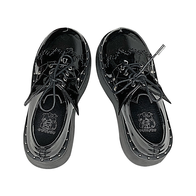 Round toe platform shoes KF82097