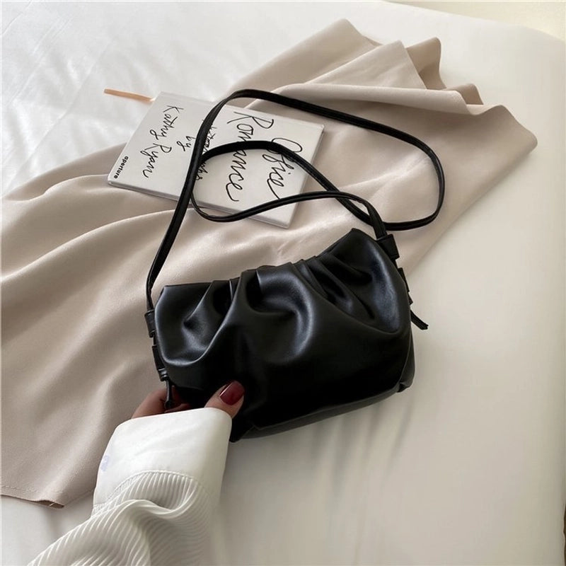 Women's Small Pu Leather Solid Color Fashion Square Zipper Crossbody Bag