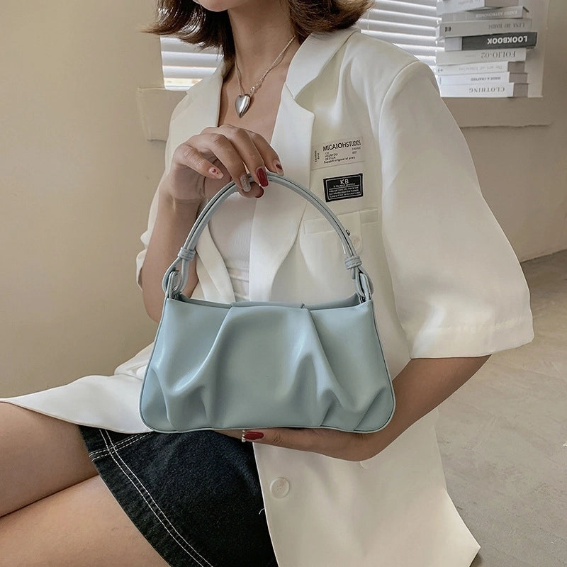 Women's Small Pu Leather Solid Color Streetwear Square Zipper Handbag