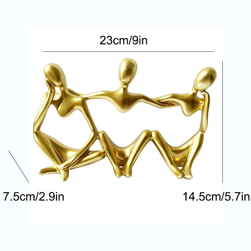 Abstract Best Friend Statue