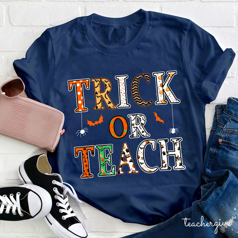 Trick Or Teach Spider Is Coming T-Shirt