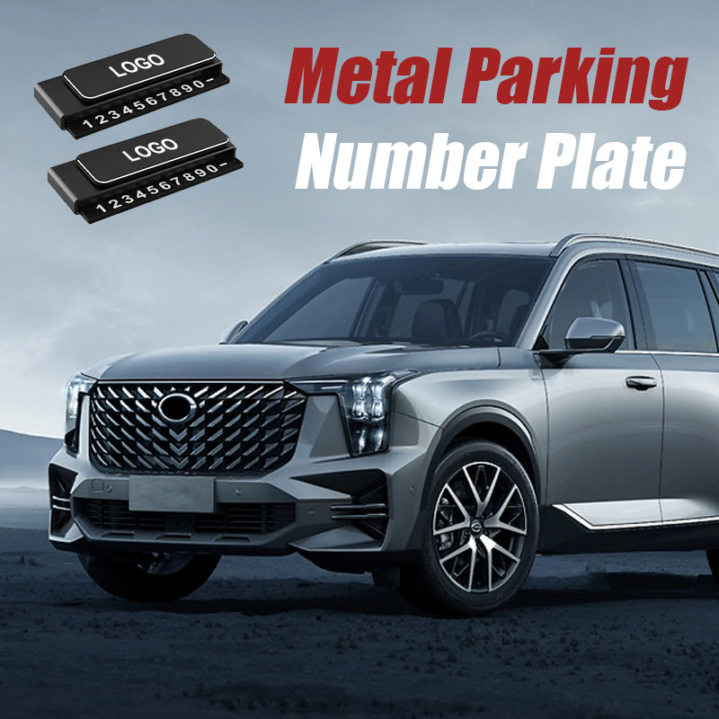 Metal Parking Number Plate