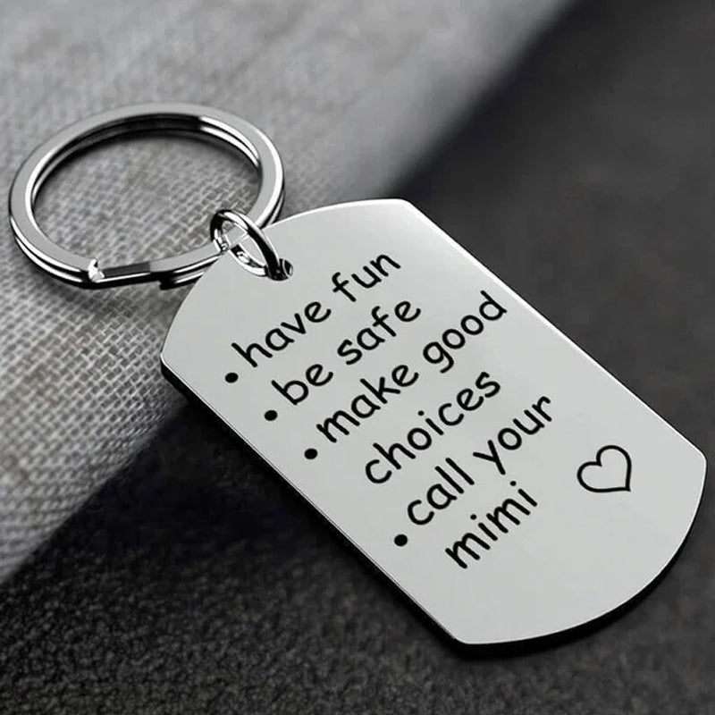 Reminder to Do Things Stainless Steel Keychain