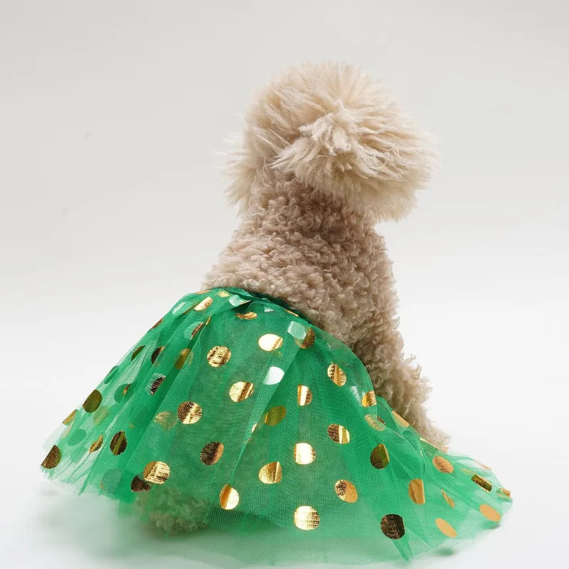 Cute Polyester St. Patrick Shamrock Pet Clothing