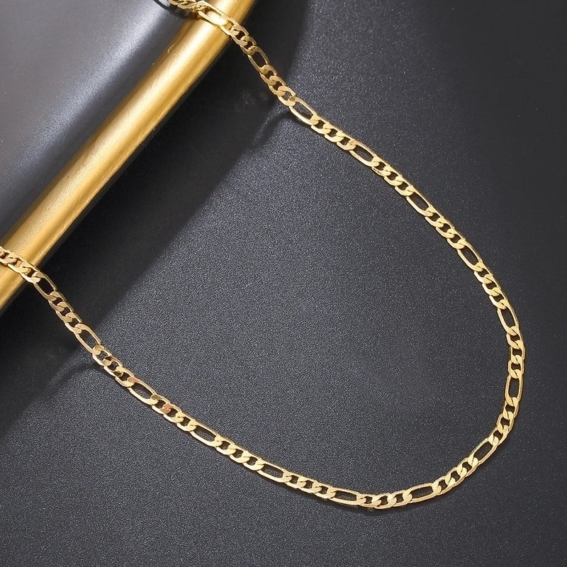 Vintage Style Solid Color Stainless Steel 14K Gold Plated Plating Pendant Necklace