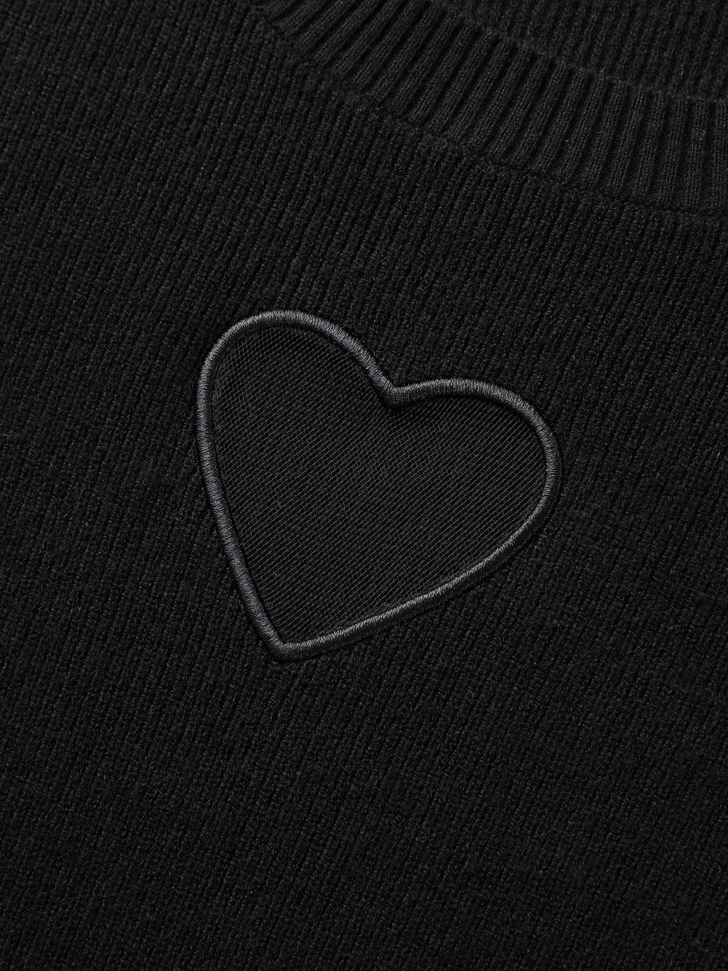 Supersoft Essentials Heart Embroidered Cut Out Pullover