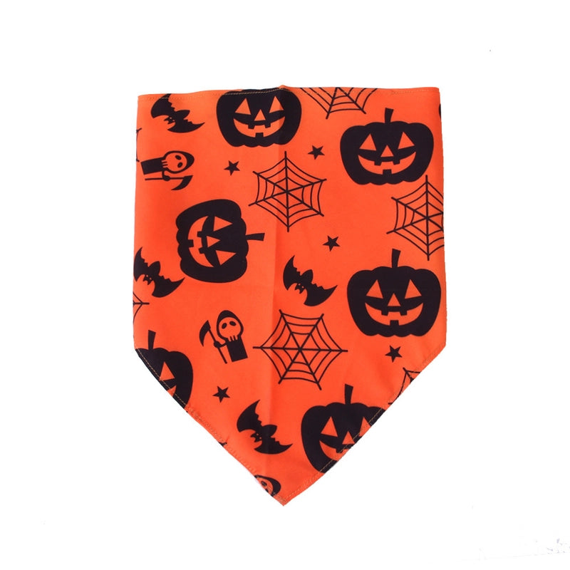 New Popular Halloween Pet's Saliva Towel Dog Bandana Cat Pet Triangular Scarf Bib