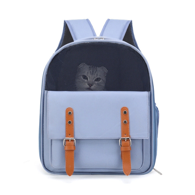 Portable Breathable Cat Bag Oxford Cloth Scratch Resistant Pet Bag Outgoing Pet Backpack Folding Spot