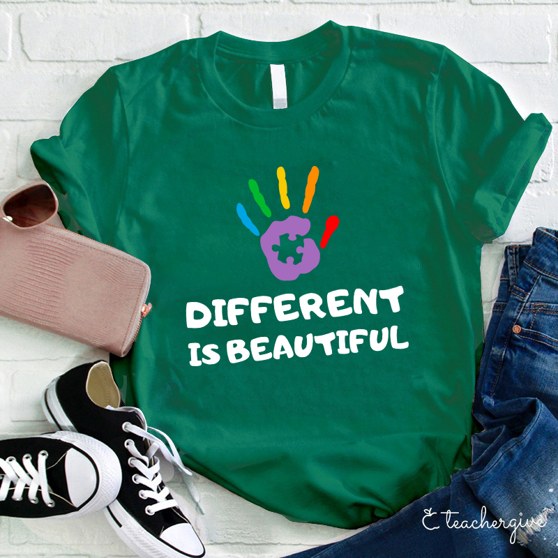 Different Is Beautiful Teacher T-Shirt