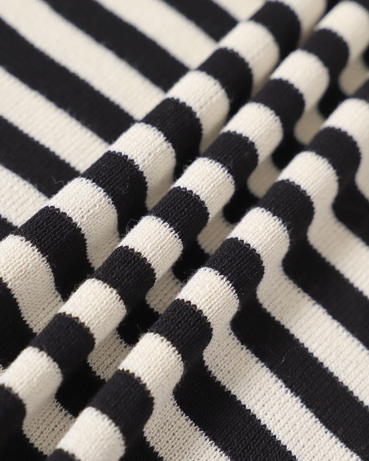 The Black Round Neck Striped Tank Top