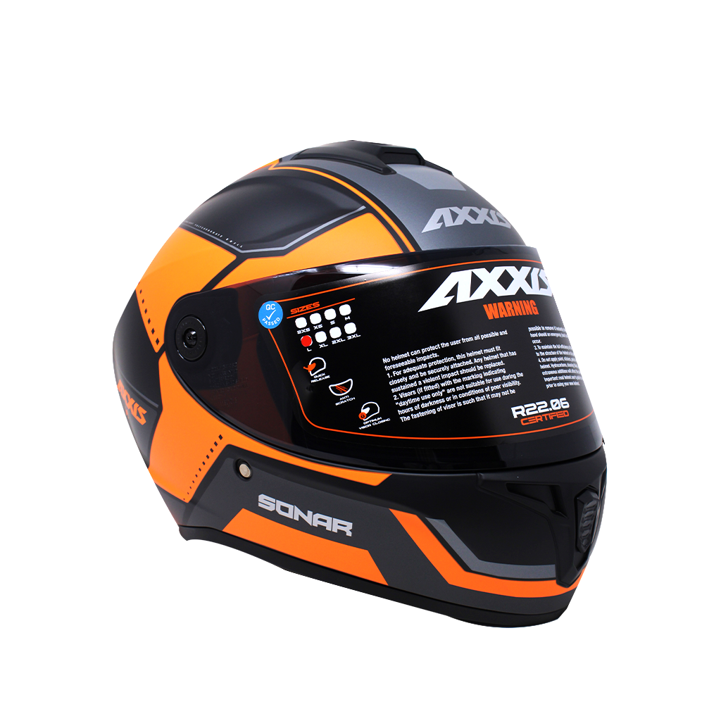 Casco Integral Axxis Draken Naranja