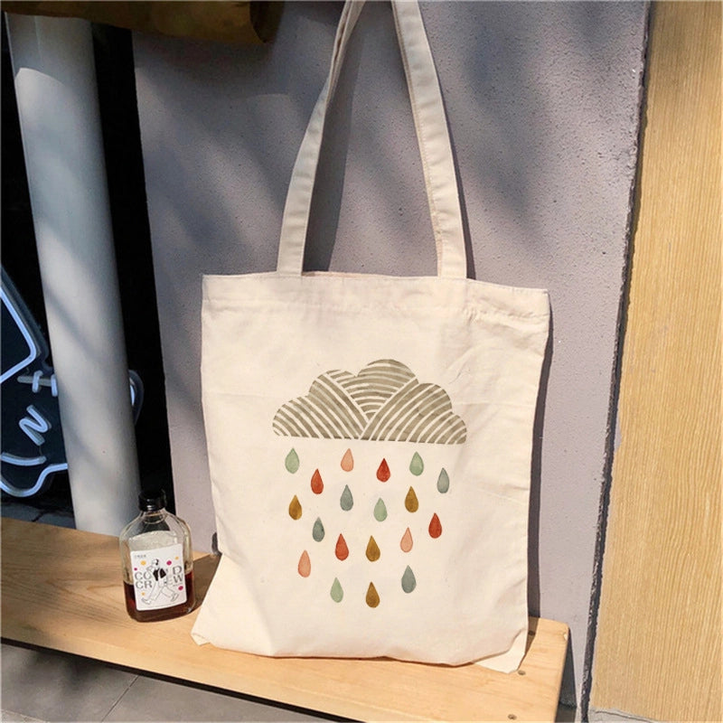 Women's Small Canvas Color Block Vintage Style Classic Style Square Open Shoulder Bag